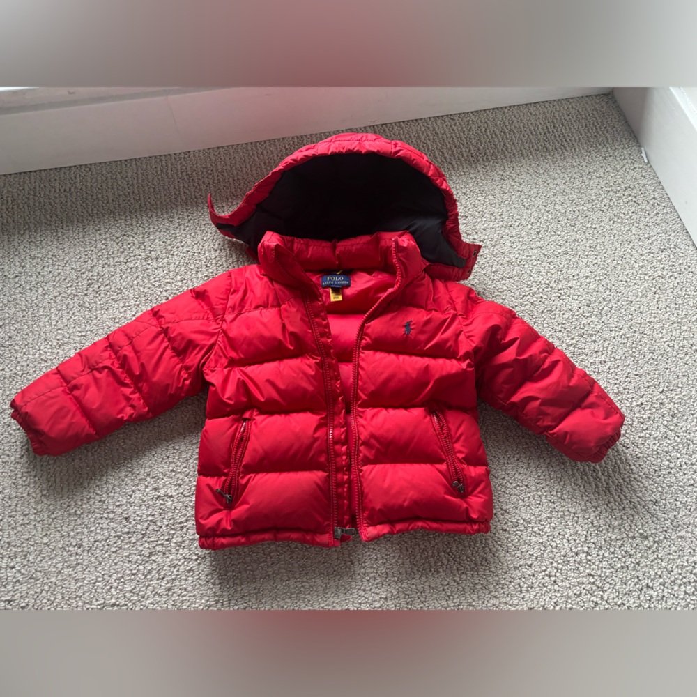 Polo by Ralph Lauren Kids Red Puffer Jacket 4T